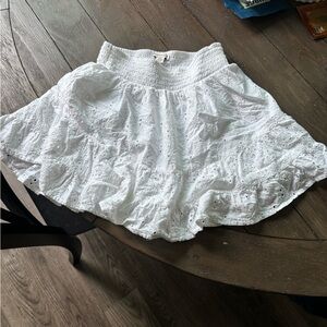 American Eagle Outfitters White Skater Skort